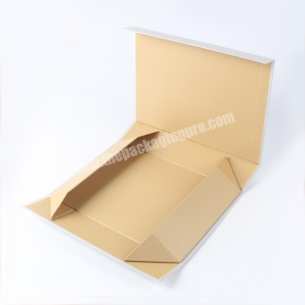 Custom recycled feature kraft packaging collapsible folding paper gift boxes