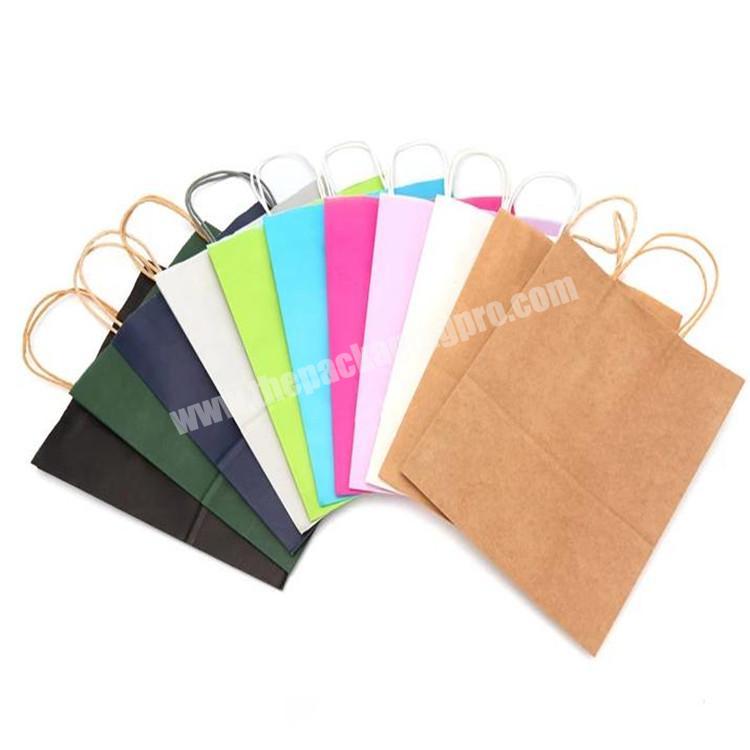 Custom Recycled Luxury Kraft Paper Gift Bags For Wedding