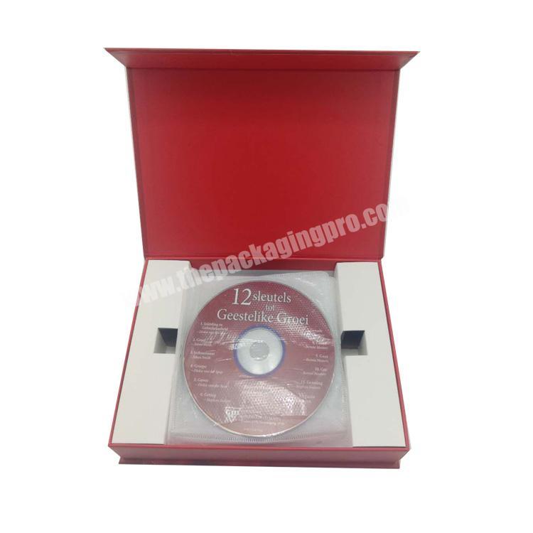 custom red book style CD box