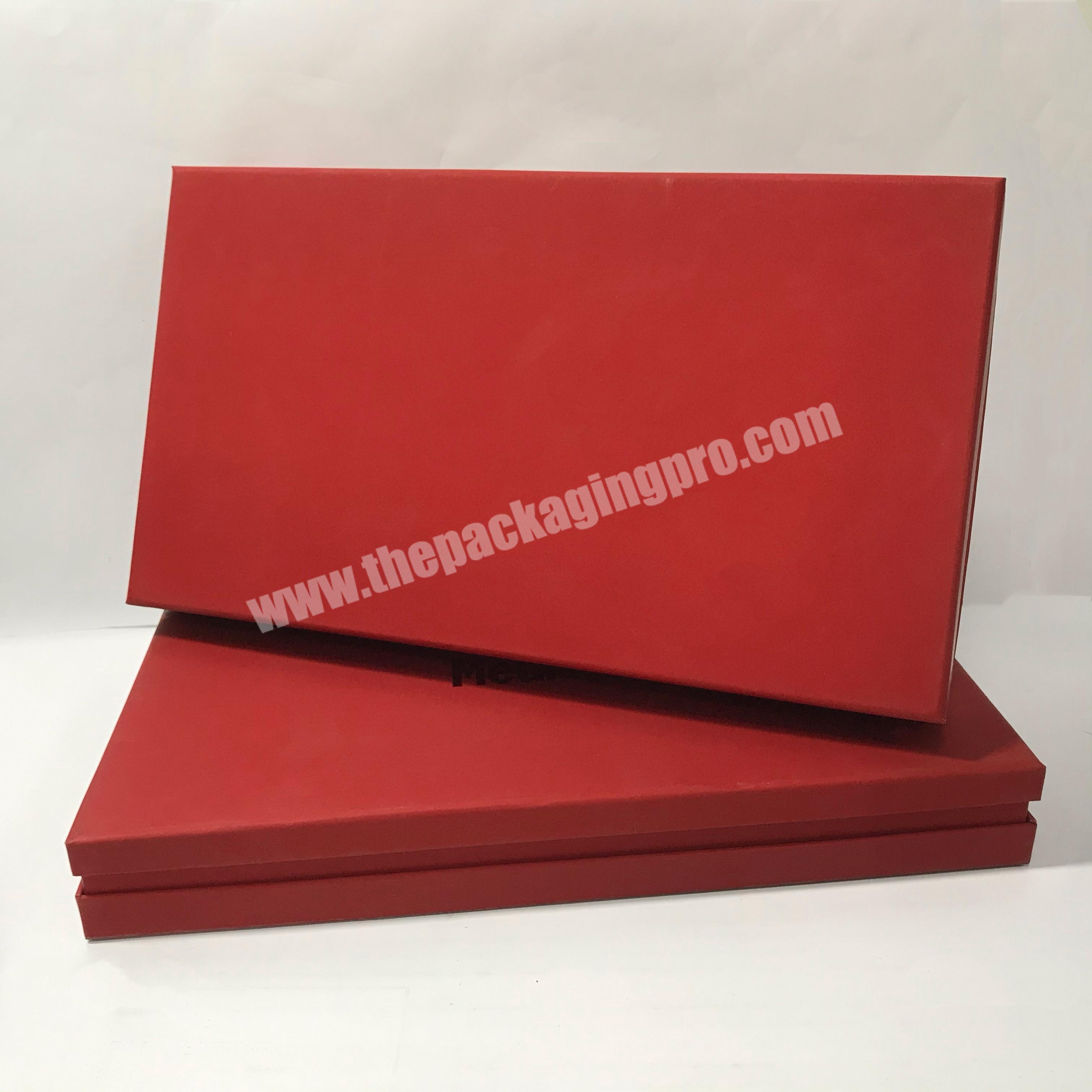 Custom red Luxury logo cardboard  clamshell  box with foam medicine packaging gift box