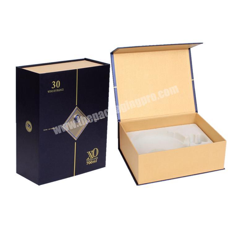 Custom Retail Bottle BlisterPacking Whisky Brandy XO Wine Shipping Box