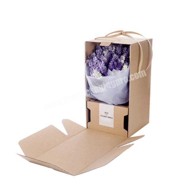 Custom Retail Folding Gift Box Packaging Boxes Corrugated Flower Box