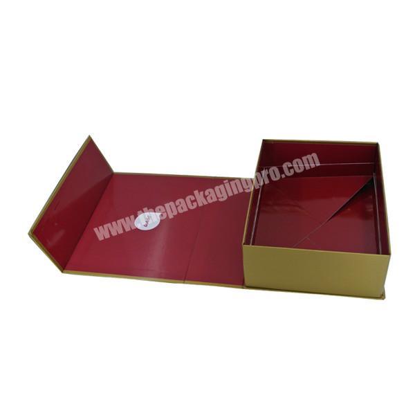 Custom retail logo printed folding magnetic box