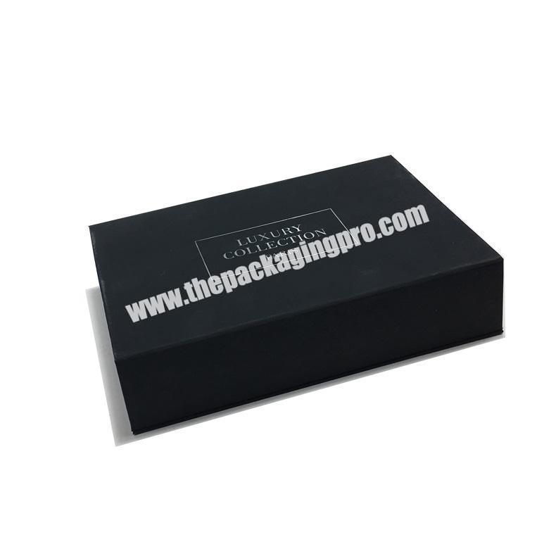 Custom retail logo printed luxury magnetic closure box