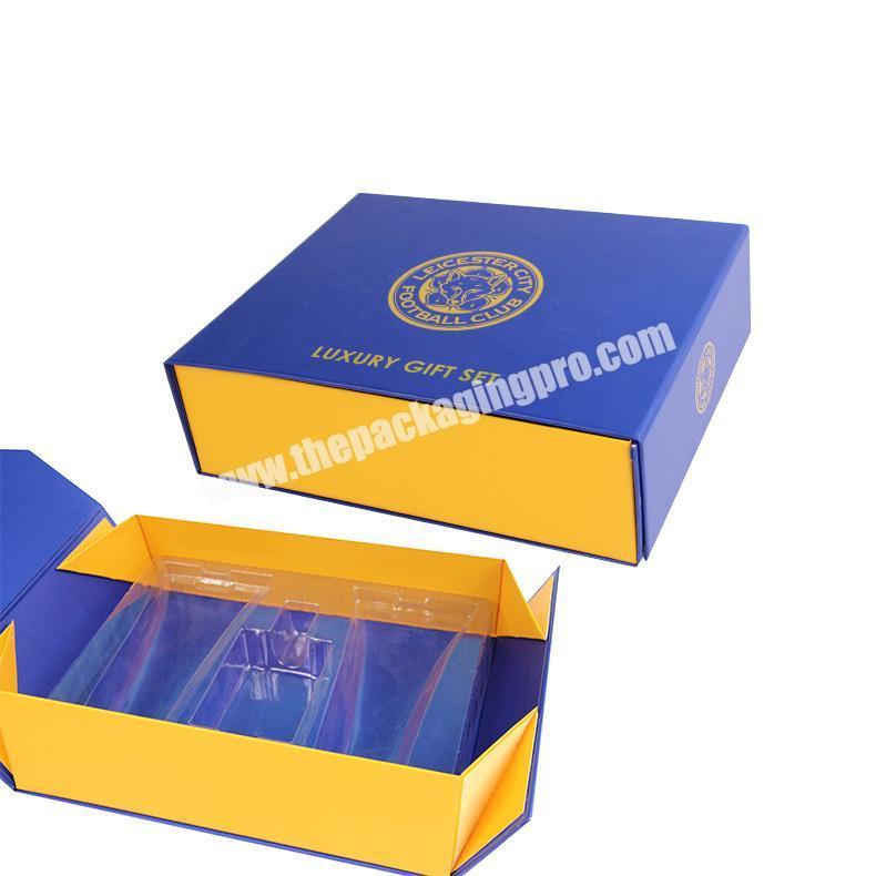 Custom Retail logo printed packaging flap magnetic paper box