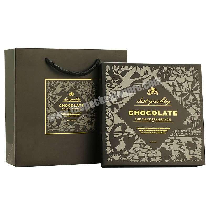 Custom reusable high quality empty chocolate box gift packaging box paper box