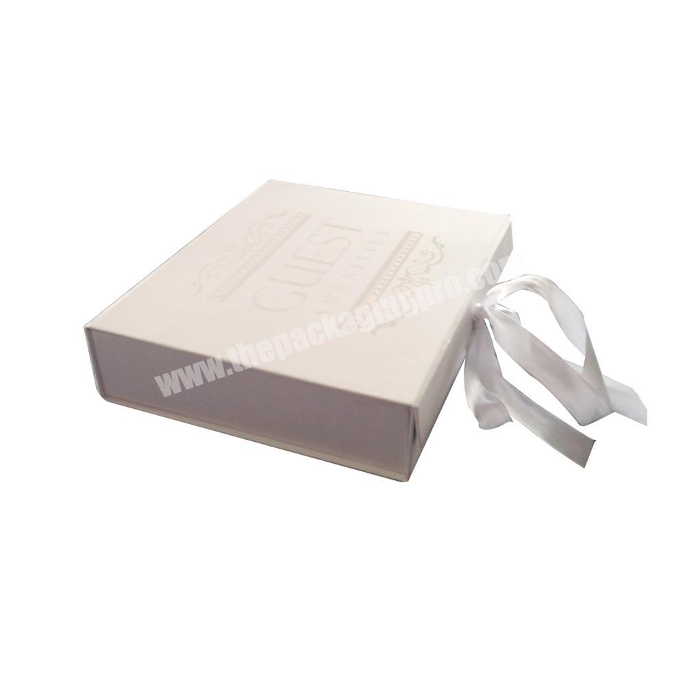 Custom ribbon floding gift paper box package