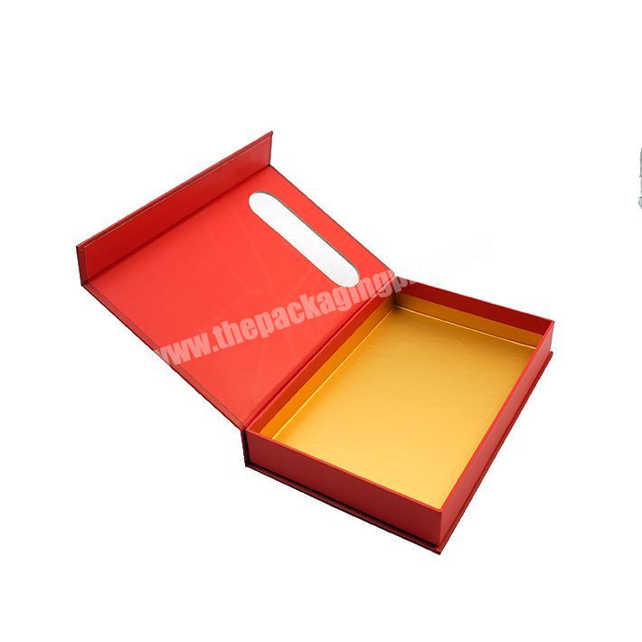 Custom Rigid Cardboard Candy Truffle Gift Packaging Magnetic Closure Box for Chocolate with Window