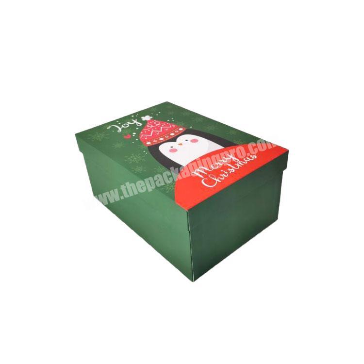 custom rigid cardboard paper cute gift boxes for scarf christmas decoration supplies dolls
