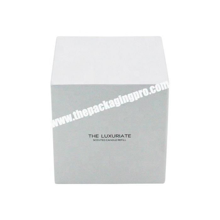Custom rigid paper packaging scented candle gift boxes