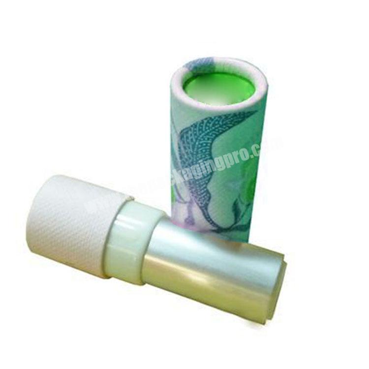 custom round box packaging paper lipstick tube paper tube for lip balm