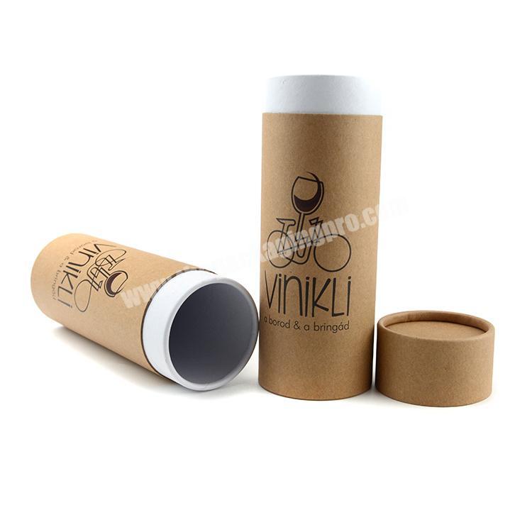 custom round kraft boxes biodegradable eco friendly paper tube packaging brown kraft paper tube