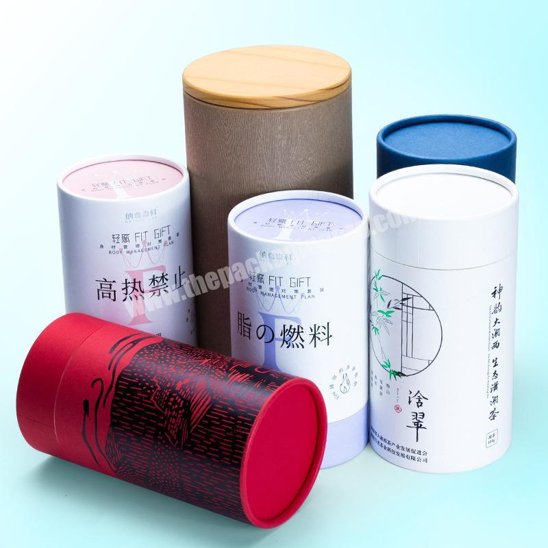 custom round Kraft Paper Tube packaging container cylinder box for vape cartridge
