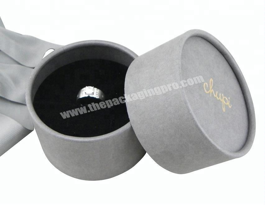 Custom Round Tube Box for Jewelry Ring Necklace Packaging