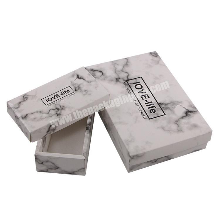 custom sample paper box marble packaging