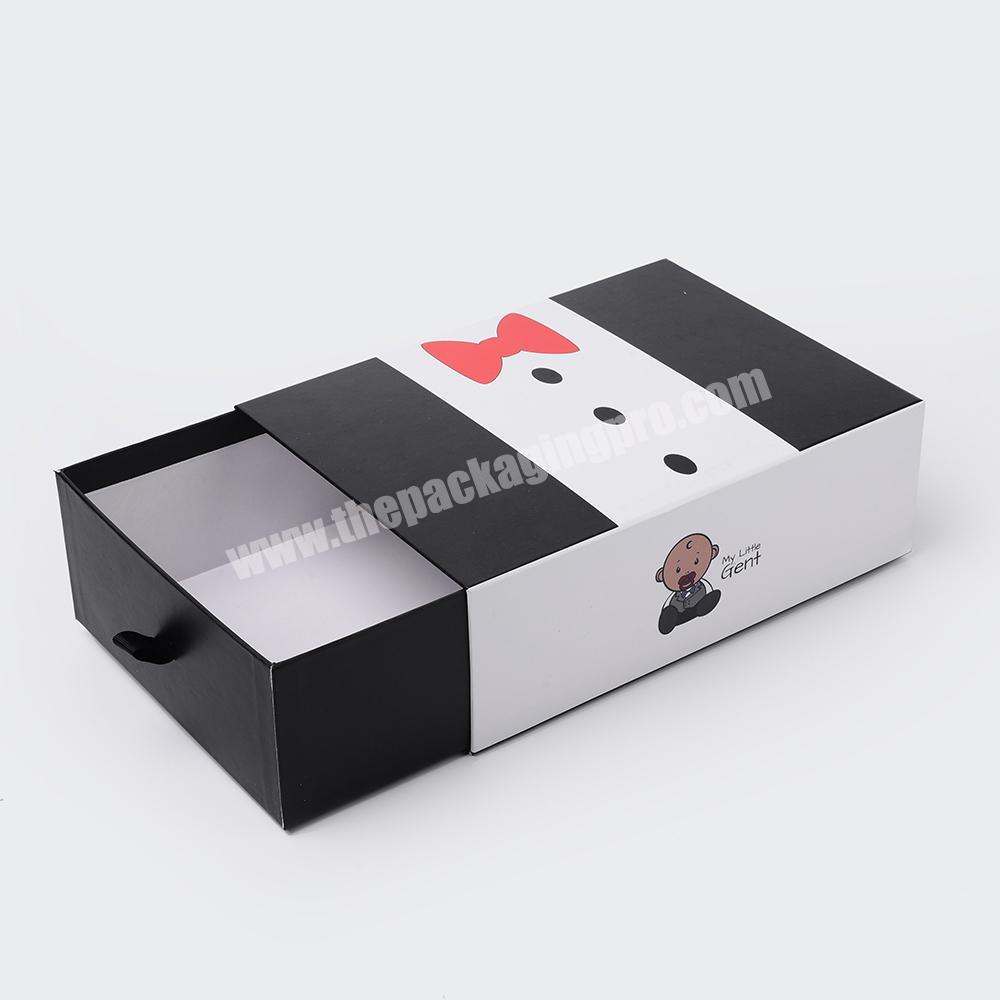Custom Scarf Dress Cardboard Packaging Sliding Drawer Gift Box With Logo