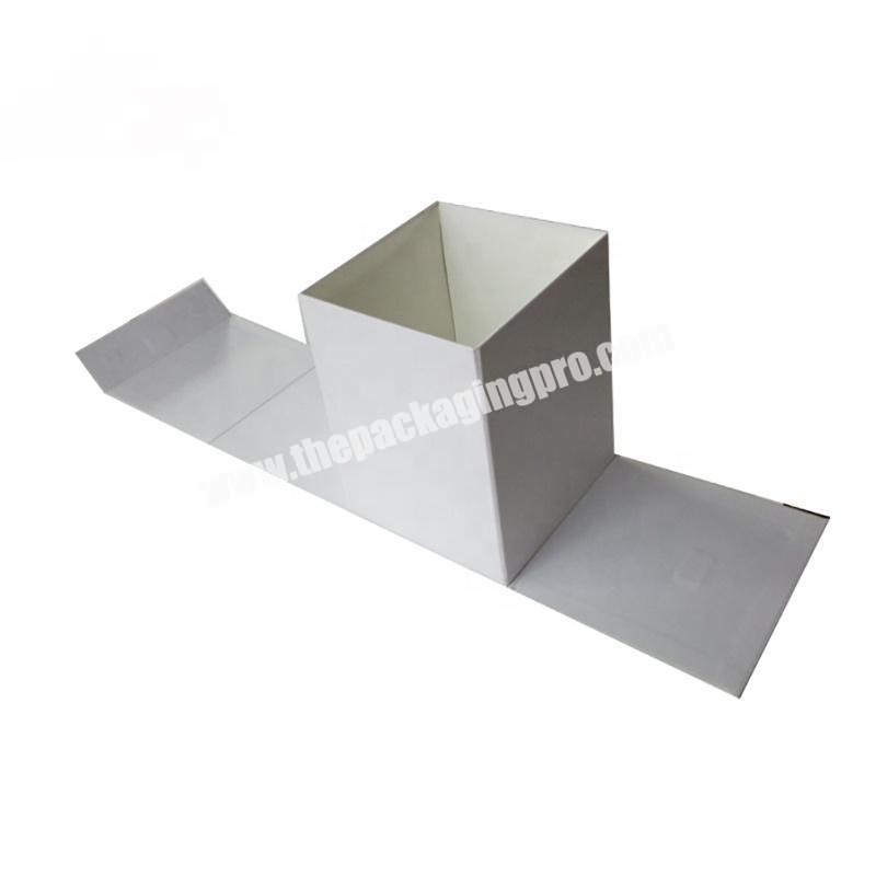 Custom shining paper printed white cardboard paper gift box for woman
