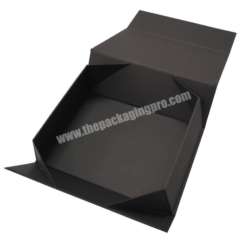Custom Shipping Concise Black Collapsible Packaging Box