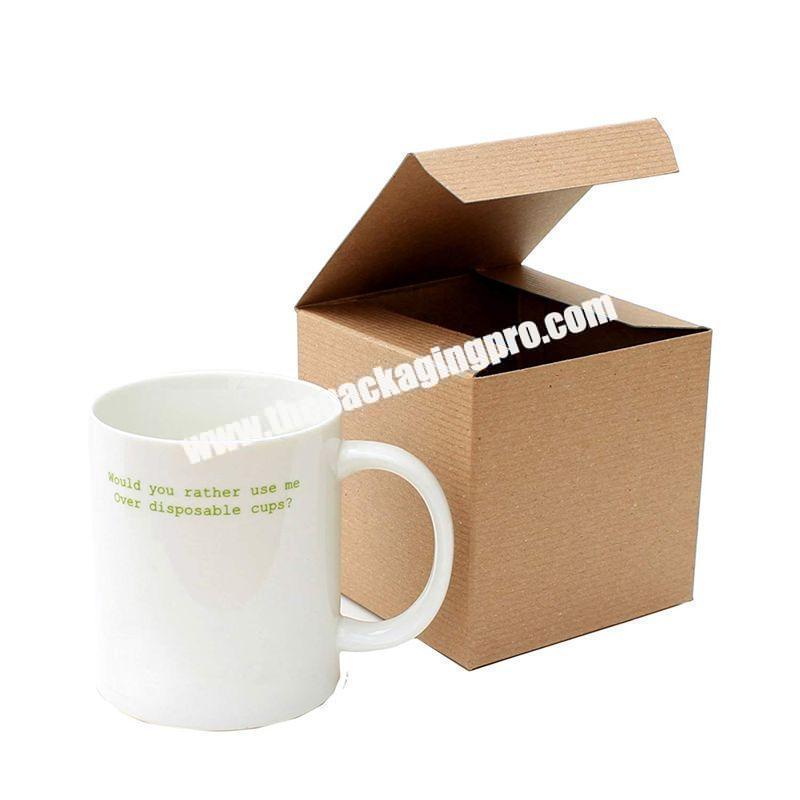 Custom Size and Logo Kraft Paper Packaging Boxes for Small Couples Cup
