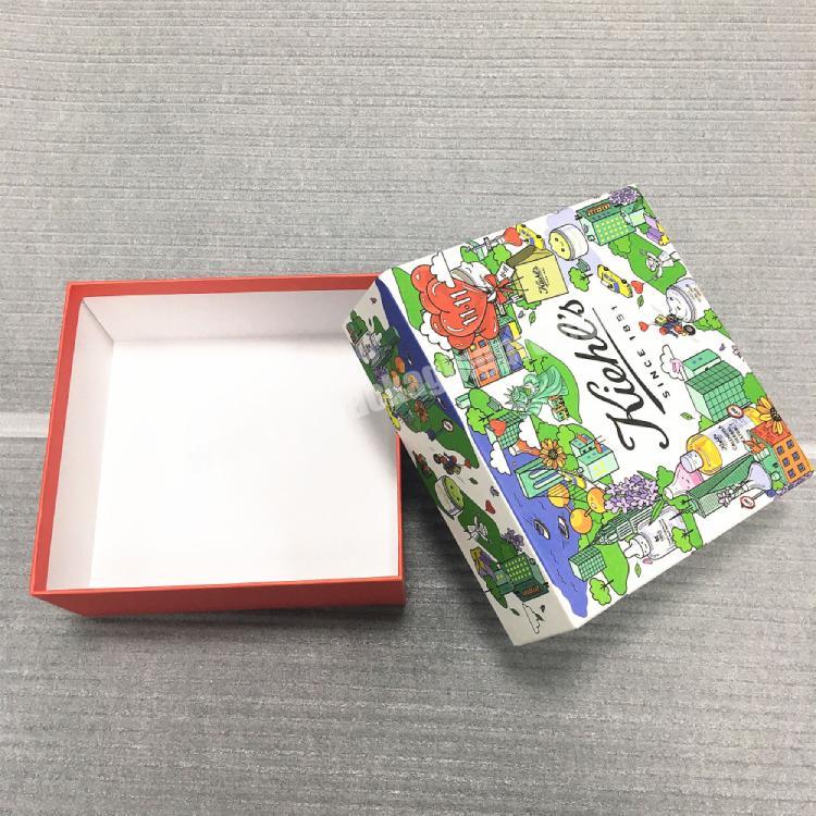 custom size logo decorative gift modern paper cosmetic packaging boxes with lids