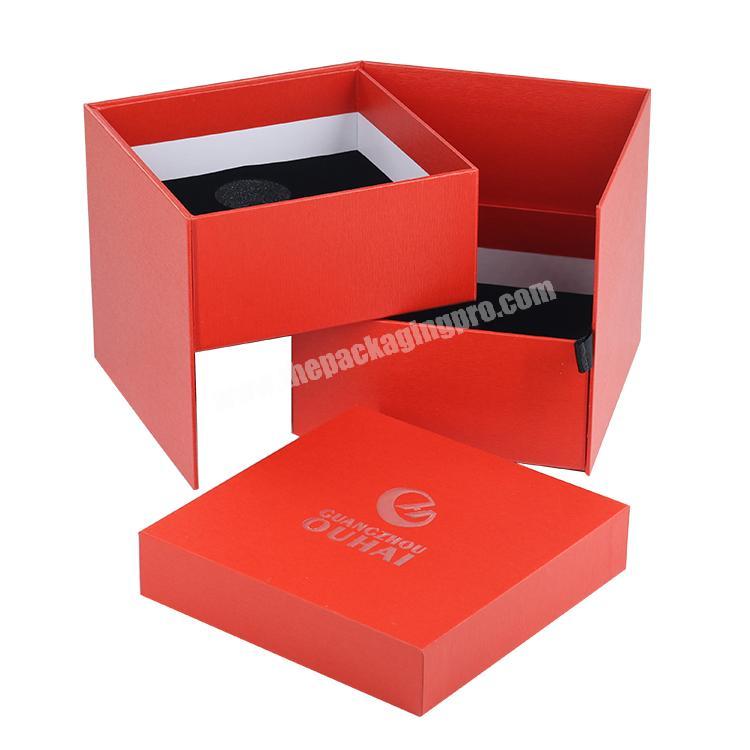 Custom size logo printing customized paper bow tie box packaging necktie gift box standard scarf boxunderwear clothes box