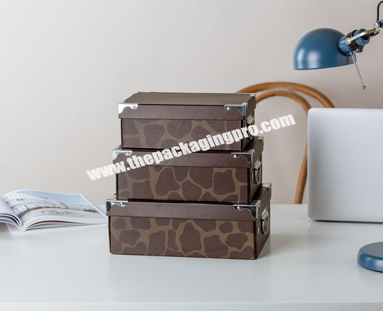 Custom size wholesale collapsible cardboard storage box for family