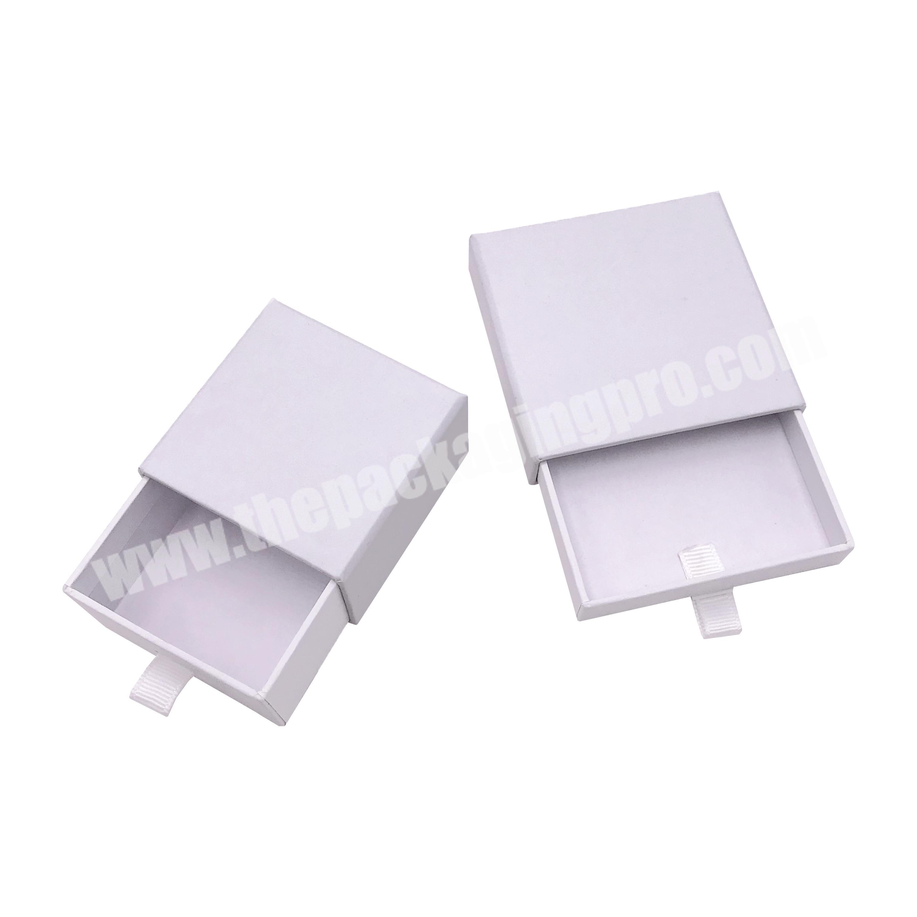 Custom size wholesale gift card box white elegant bow tie package weave hair packaging design