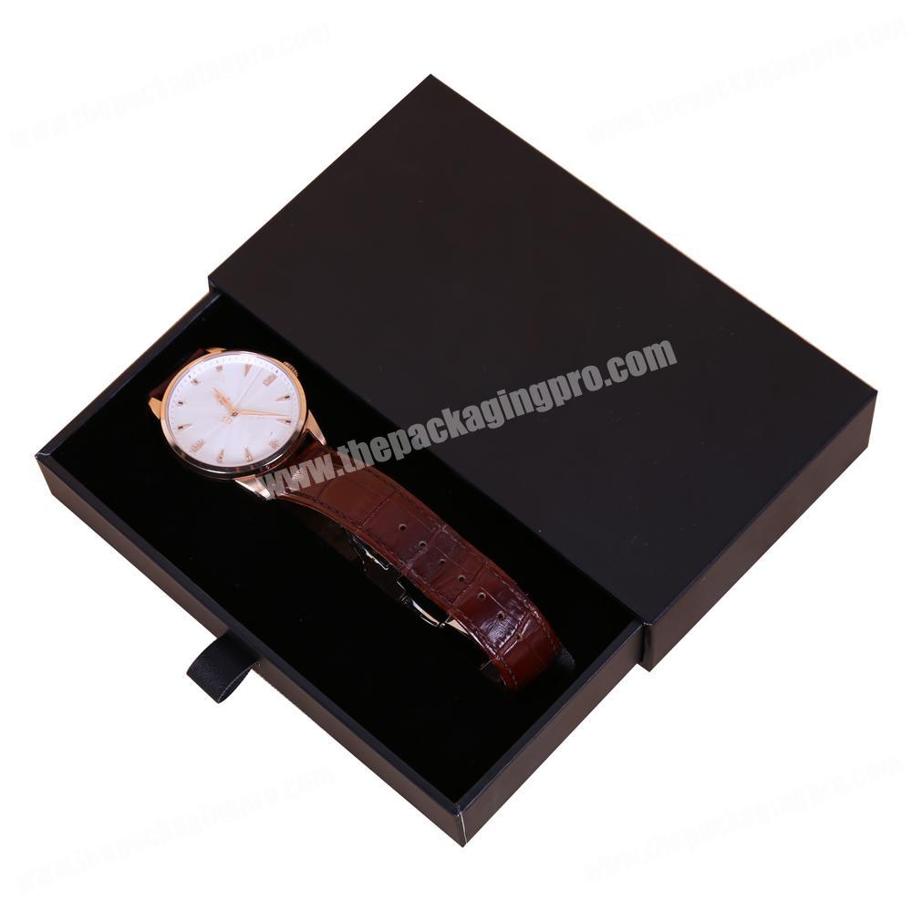 Custom Slide Box With EVA Insert Lady And Man Luxury Gift packaging Watch Box