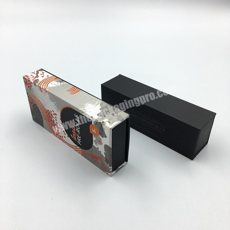 Custom slide Child proof vape box packaging Cbd Vape Cartridge Packaging with button