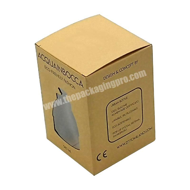 Custom slide open packaging brown kraft paper gift box