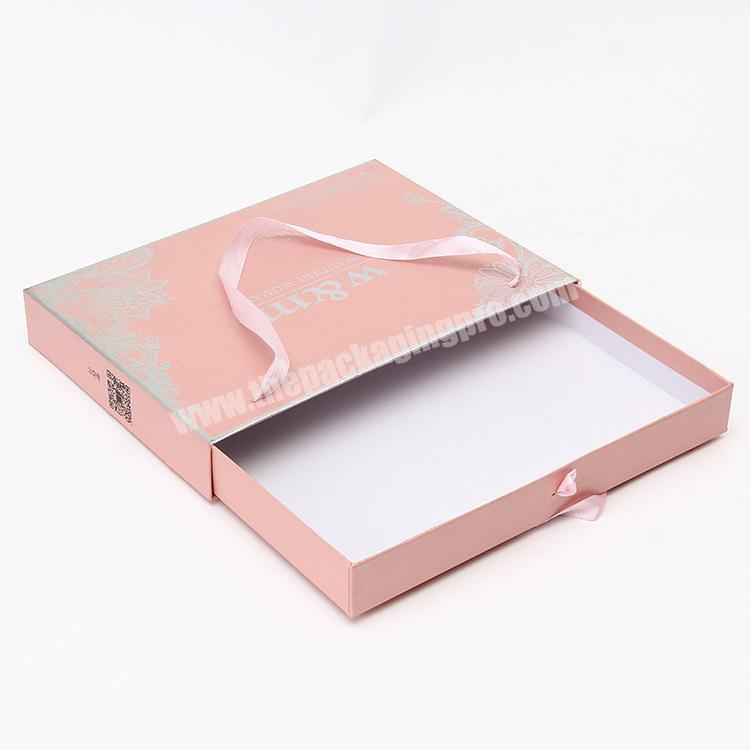 Custom slide open packaging shirt apparel gift box