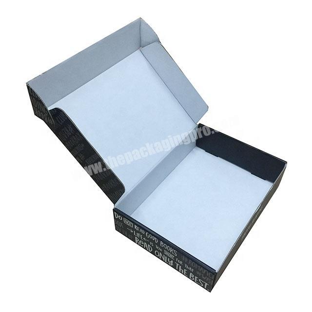 Custom small black corrugated box with a competitive price