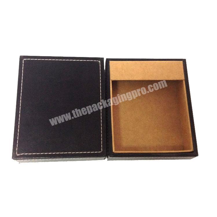 Custom Small Brown Kraft Paper Packing Box For Wallet Belt ,PU Leather Wallet Gift Box.
