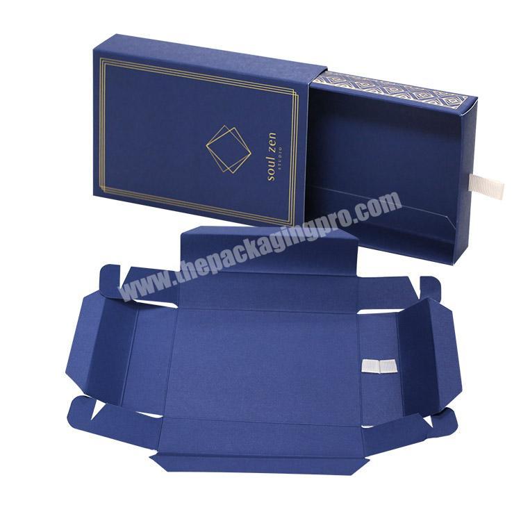 Custom Small Cosmetic Case Cardboard Drawer Packaging Box White Card Gift Folding Paper Box