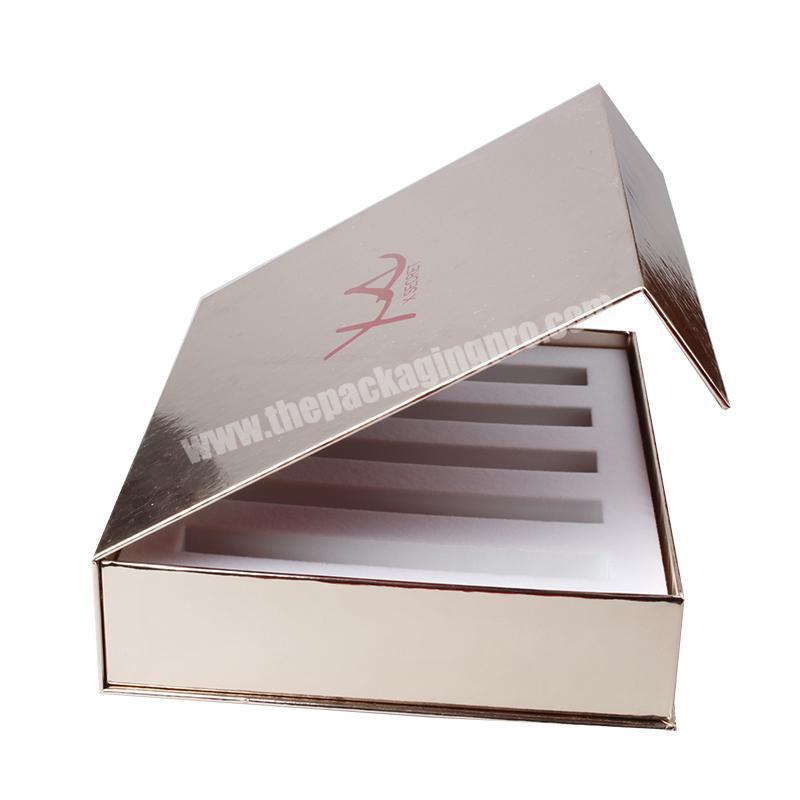 Custom Small Luxury Holographic Laser Gold Paper Box Packaging