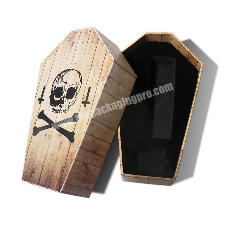 Custom Small Paper Cardboard Coffin Shape Jewelry Packaging Gift Box