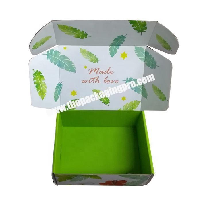 Custom small paper corrugated mailer box for packing clothes
