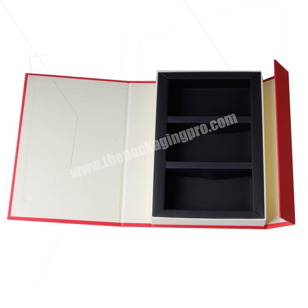 Custom special design luxury cardboard paper storage shaped gift packaging book style magnetic box