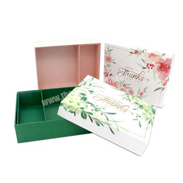 custom square beautiful pastry sweet chocolate packaging boxes with lids