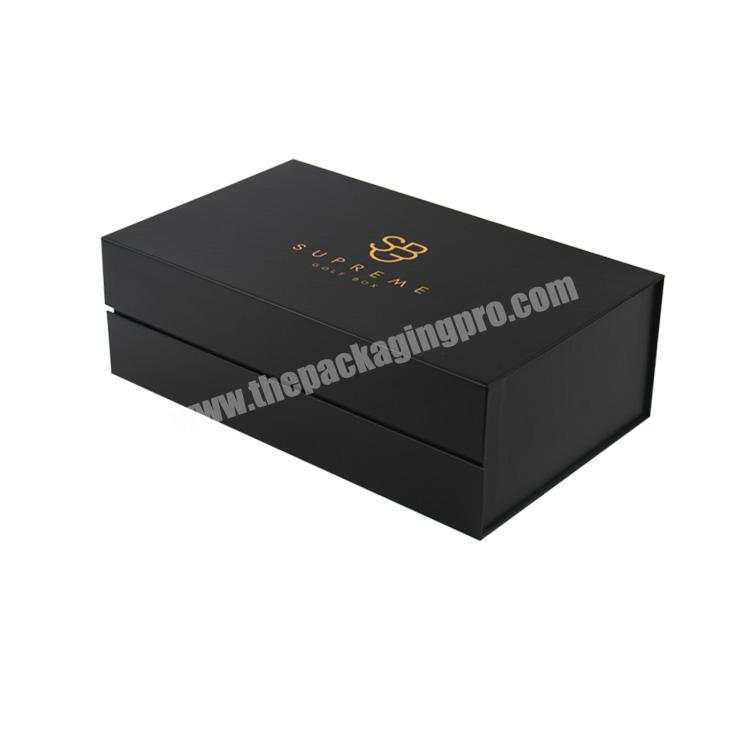 custom standard magnet close matte black shoe box