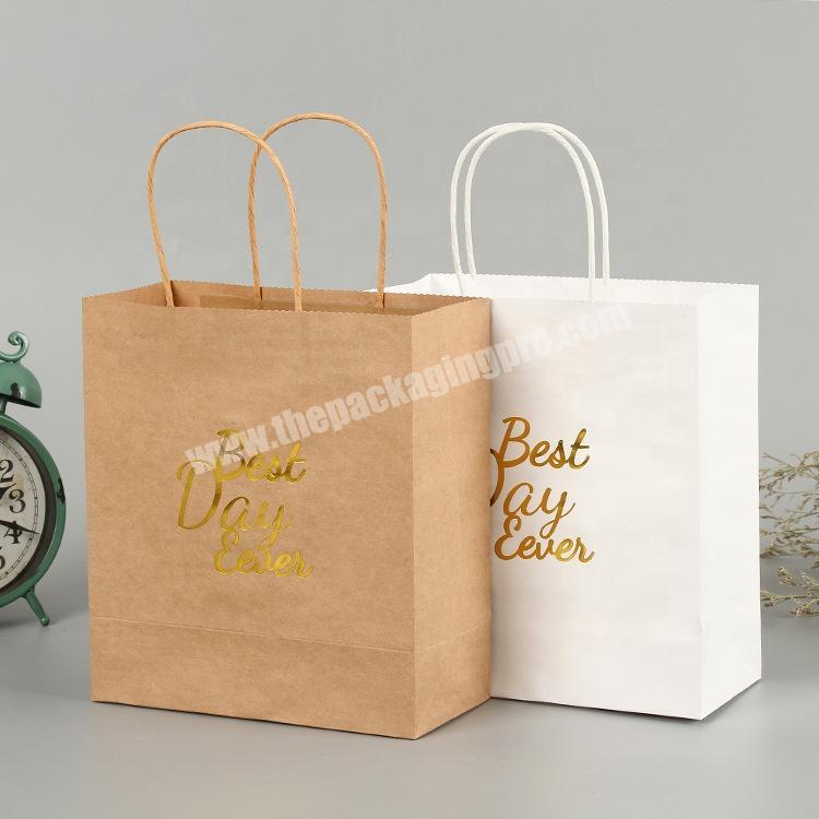 custom standard shopping retail cheap eco printed kraft paper bag