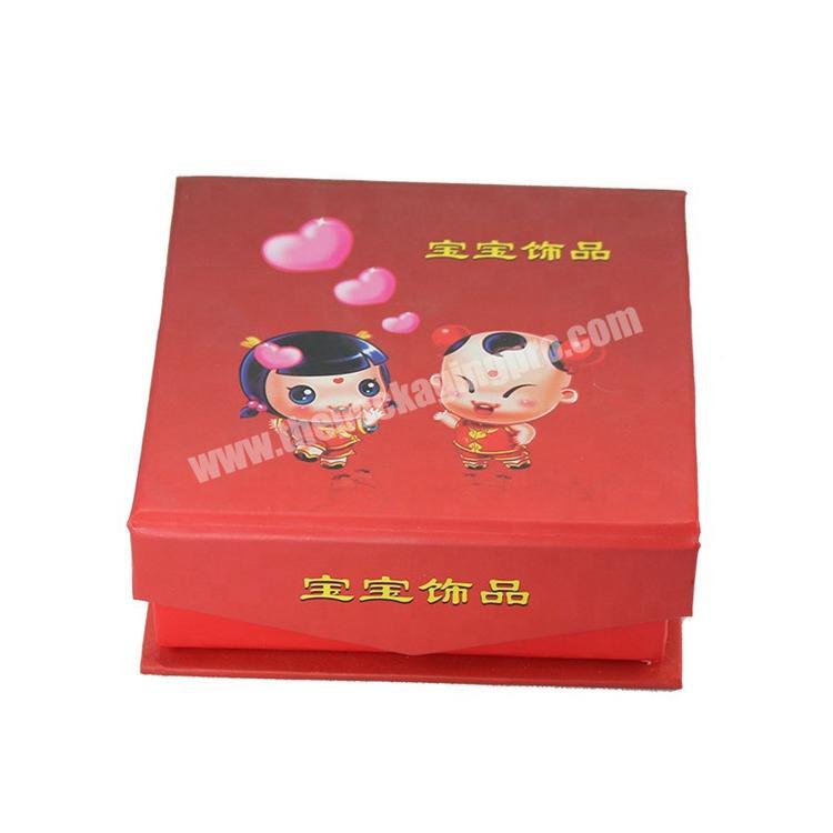Custom storage Cardboard design logo Packaging red Gift jewelry Box