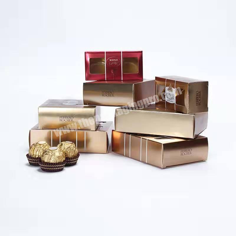 Custom style shape box with fancy chocolate gift packing for sample