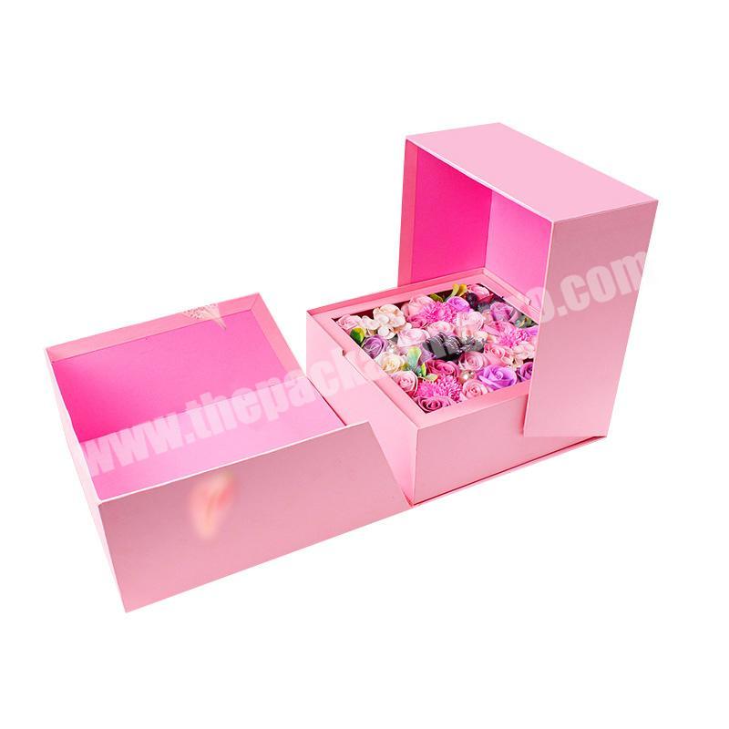 Custom sweet fashion flower lovely hot sales small favors box gift wedding
