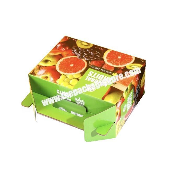 Custom tab lock corrugated paper packing carton box for orange fruit