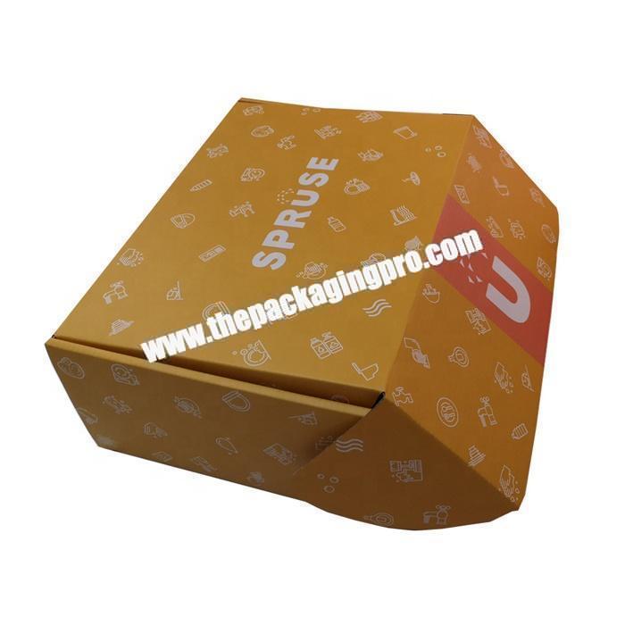 Custom tuck top paper corrugated mailing packaging box for apparel