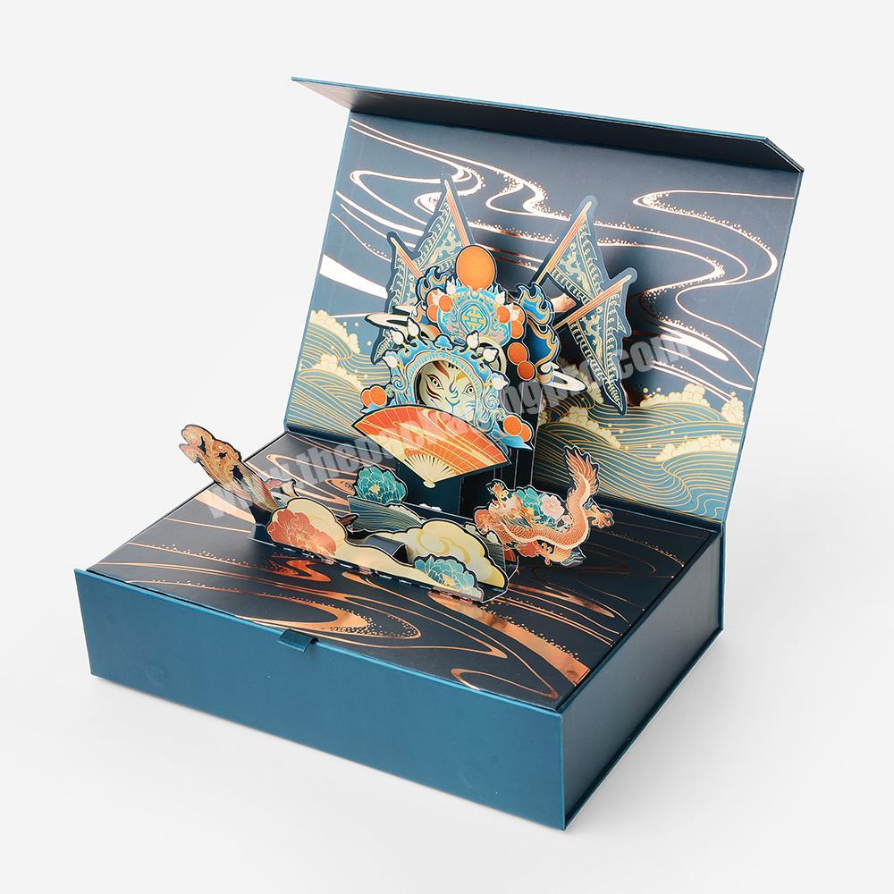 Custom Unicorn 3D Rectangle Pattern Scene Exquisite Magnetic closure Gift Packaging Box