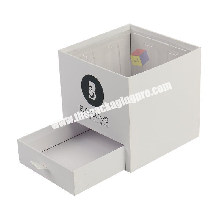 custom unique gift rose boxes flower packaging whit drawer