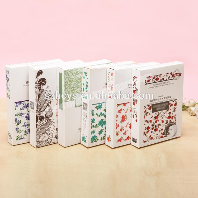 Custom various style skin care made up product package empty cosmetic paper box with logo printed