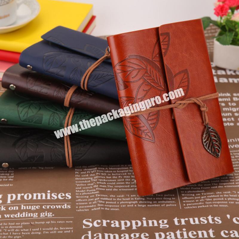 PU Leather Journal Agenda Planner Cover 6 Ring Binder Notebook